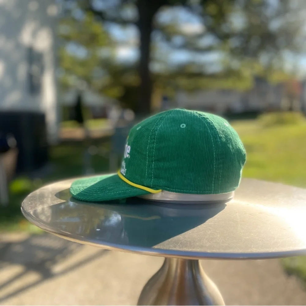 Vintage sprite corduroy hat green